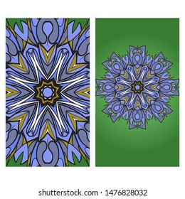 Vector Mandala Pattern For Template, Flyer Or Invitation Card. 