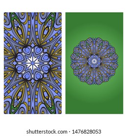 Vector Mandala Pattern For Template, Flyer Or Invitation Card. 