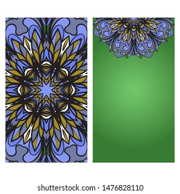 Vector Mandala Pattern For Template, Flyer Or Invitation Card. 