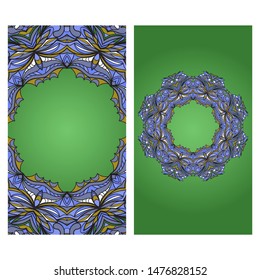 Vector Mandala Pattern For Template, Flyer Or Invitation Card. 