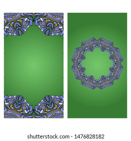Vector Mandala Pattern For Template, Flyer Or Invitation Card. 