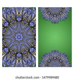 Vector Mandala Pattern For Template, Flyer Or Invitation Card. 