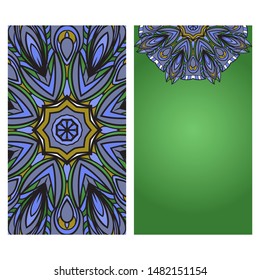 Vector Mandala Pattern For Template, Flyer Or Invitation Card. 
