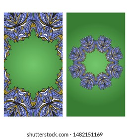 Vector Mandala Pattern For Template, Flyer Or Invitation Card. 