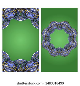 Vector Mandala Pattern For Template, Flyer Or Invitation Card. 