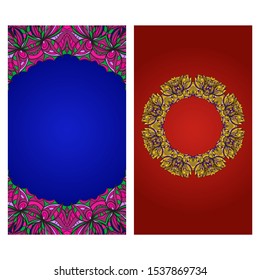 Vector Mandala Pattern For Template, Flyer Or Invitation Card. 