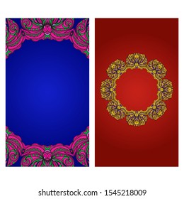 Vector Mandala Pattern For Template, Flyer Or Invitation Card. 