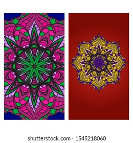 Vector Mandala Pattern For Template, Flyer Or Invitation Card. 