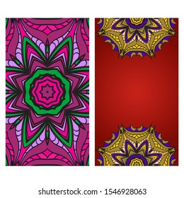 Vector Mandala Pattern For Template, Flyer Or Invitation Card. 