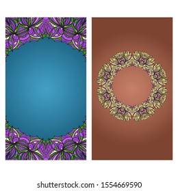 Vector Mandala Pattern For Template, Flyer Or Invitation Card. 