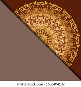 Vector mandala pattern. Template for flyer or invitation card design