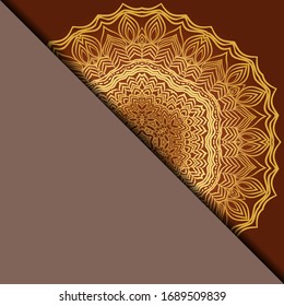 Vector mandala pattern. Template for flyer or invitation card design