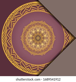 Vector Mandala Pattern For Template, Flyer Or Invitation Card. 