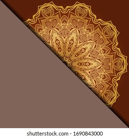 Vector mandala pattern. Template for flyer or invitation card design