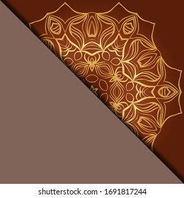 Vector mandala pattern. Template for flyer or invitation card design