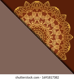 Vector mandala pattern. Template for flyer or invitation card design