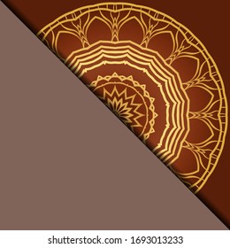 Vector mandala pattern. Template for flyer or invitation card design