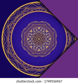 Vector Mandala Pattern For Template, Flyer Or Invitation Card. 