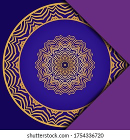 Vector Mandala Pattern For Template, Flyer Or Invitation Card. 