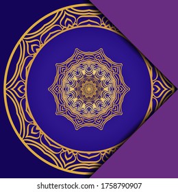 Vector Mandala Pattern For Template, Flyer Or Invitation Card. 