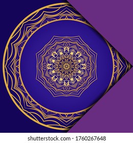 Vector Mandala Pattern For Template, Flyer Or Invitation Card. 