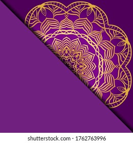 Vector mandala pattern. Template for flyer or invitation card design