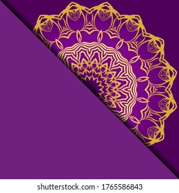 Vector mandala pattern. Template for flyer or invitation card design