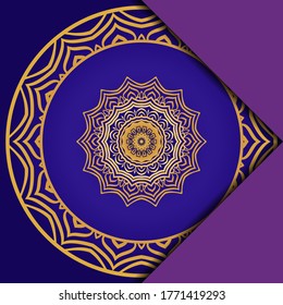 Vector Mandala Pattern For Template, Flyer Or Invitation Card. 
