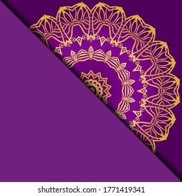 Vector mandala pattern. Template for flyer or invitation card design