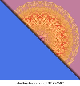 Vector mandala pattern. Template for flyer or invitation card design