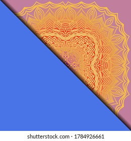 Vector mandala pattern. Template for flyer or invitation card design