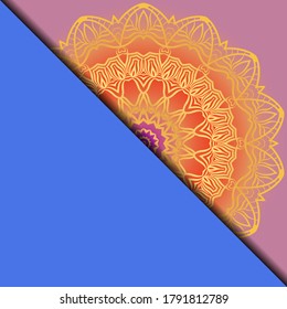 Vector mandala pattern. Template for flyer or invitation card design