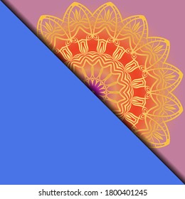 Vector mandala pattern. Template for flyer or invitation card design