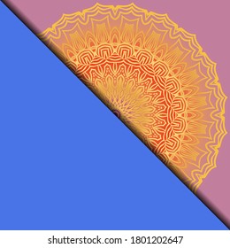 Vector mandala pattern. Template for flyer or invitation card design