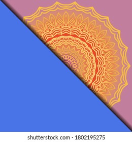 Vector mandala pattern. Template for flyer or invitation card design