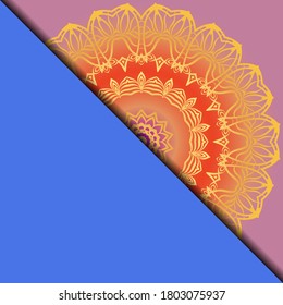 Vector mandala pattern. Template for flyer or invitation card design