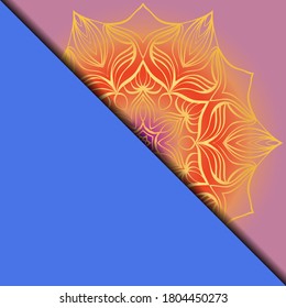 Vector mandala pattern. Template for flyer or invitation card design