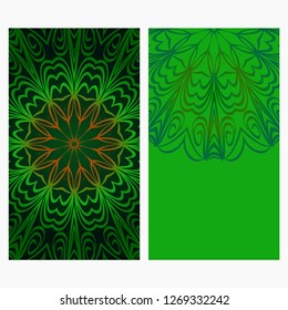 Vector Mandala Pattern.Template For Flyer Or Invitation Card Design. For Banners, Greeting Cards, Gifts Tags