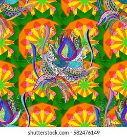 Vector mandala with peacock feather. Abstract oriental mandala frame with decorative colored foil. Design for fashion banner, cover, save the date card, wedding or birthday party invitation.