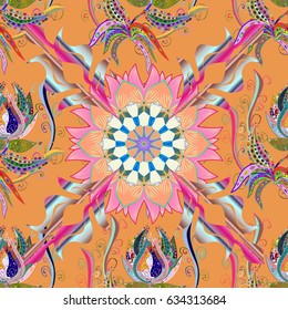 Vector mandala with peacock feather. Abstract oriental mandala frame with decorative colored foil. Design for fashion banner, cover, save the date card, wedding or birthday party invitation.