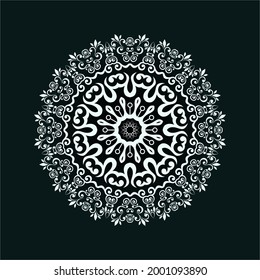 Vector Mandala. Round ornament in ethnic style.