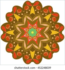  vector mandala. Set of ornamental patterns for background and texture.Islam, Arabic, Indian, ottoman motifs.You can change the background.