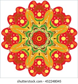  vector mandala. Set of ornamental patterns for background and texture.Islam, Arabic, Indian, ottoman motifs.You can change the background.