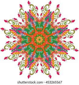  vector mandala. Set of ornamental patterns for background and texture.Islam, Arabic, Indian, ottoman motifs.You can change the background.