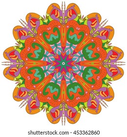 vector mandala. Set of ornamental patterns for background and texture.Islam, Arabic, Indian, ottoman motifs. You can change the background.