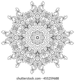 vector mandala. Set of ornamental patterns for background and texture. Islam, Arabic, Indian, ottoman motifs. You can change the background.