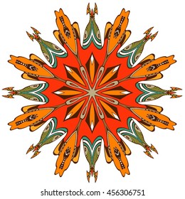 vector mandala. Set of ornamental patterns for background and texture.Islam, Arabic, Indian, ottoman motifs. You can change the background.