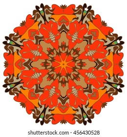 vector mandala. Set of ornamental patterns for background and texture. Islam, Arabic, Indian, ottoman motifs.You can change the background.