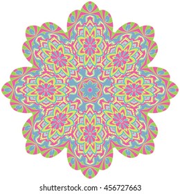  vector mandala. Set of ornamental patterns for background and texture.Islam, Arabic, Indian, ottoman motifs. You can change the background.