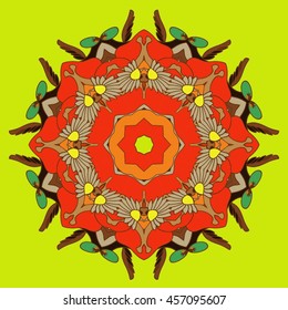 vector mandala. Set of ornamental patterns for background and texture.Islam, Arabic, Indian, ottoman motifs. You can change the background.